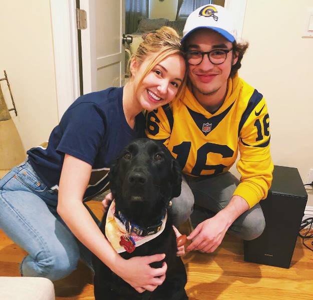 Audrey Whitby With her Boyfriend