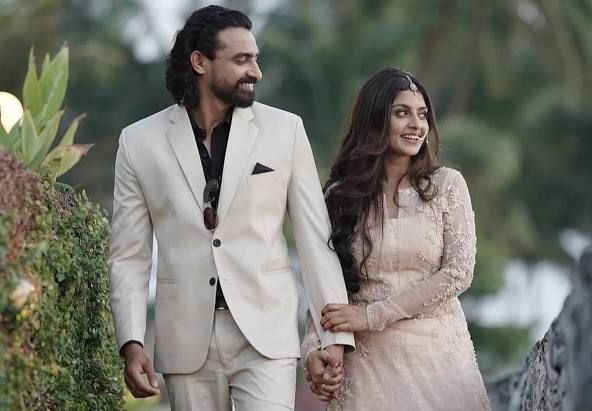 Athmiya Rajan with Her Husband
