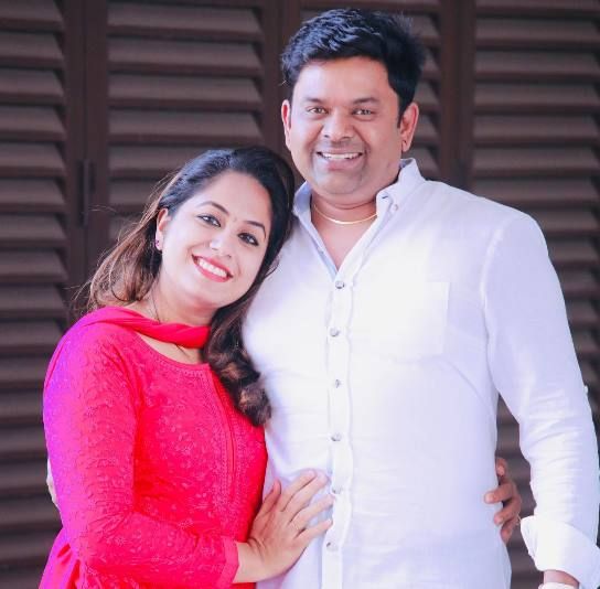 Jyothi Krishna with Her Husband