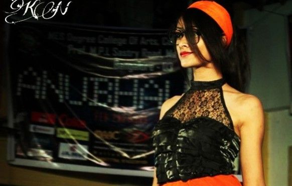 Sangeetha Sringeri at a fashion show in a college