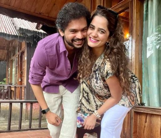Bhagyashree Mote with Her Partner