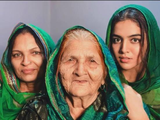 Wamiqa Gabbi with her Mother and Nani
