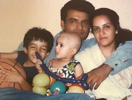 Kavya Thapar with her Family