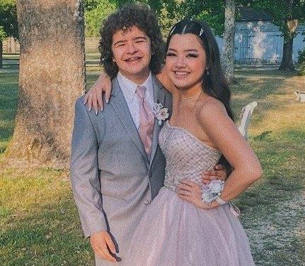 Elizabeth Yu with Gaten Matarazzo