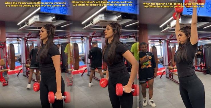 Mrunal Thakur Funny Gym Expressions