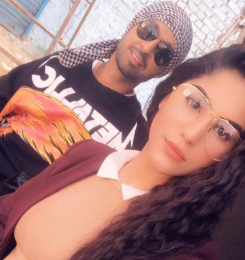 Aaveera Singh Masson with Diljit Dosanjh