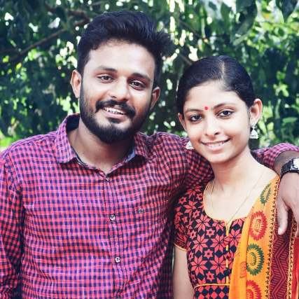 Akhila Bhargavan with her Brother
