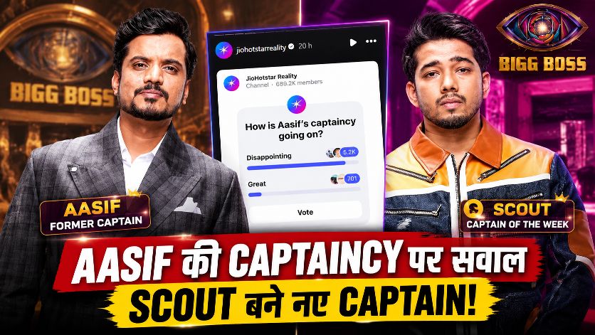 Bigg Boss 20: Aasif Khan की Captaincy पर दर्शकों ने जताई नाराज़गी, अब Scout बने Captain of the Week 1 Bigg Boss 20 Aasif Khan Captaincy Poll and Captain of the Week Scout