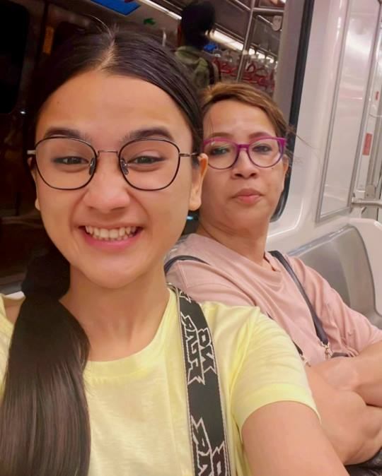 Celesti Bairagey with her Mother
