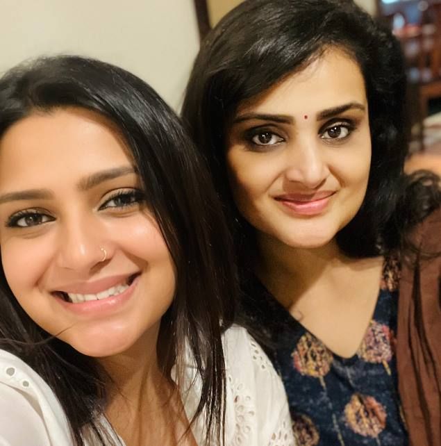 Divya Pillai with her Sister Pooja