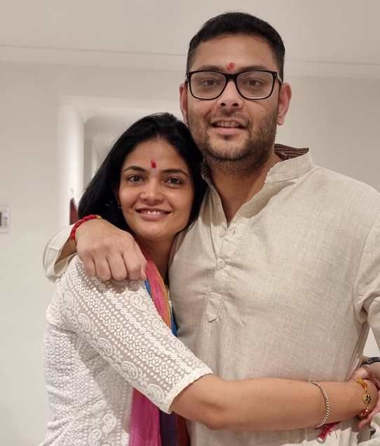 Kalpika Ganesh with her Brother