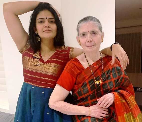 Kalpika Ganesh with her Mother
