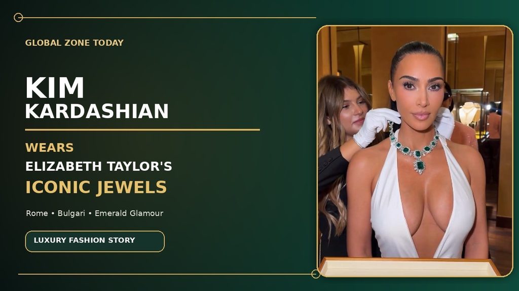Kim Kardashian - Elizabeth Taylor's Emerald Jewellery