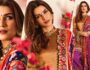 Kriti Sanon Festive Look: Colorful Outfit, Red Bindi और Statement Jewellery ने खींचा ध्यान