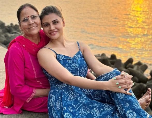 Malti Chahar with her Mother