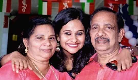 Nilja K. Baby with her Parents