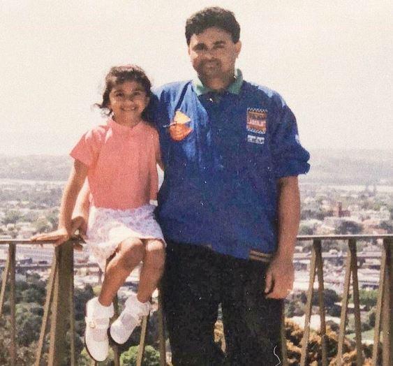 Nityaami Shirke's Childhood Pic with her Father
