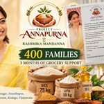 Rashmika Mandanna ने शुरू किया Project Annapurna, 400 Families को 3 महीने तक मिलेगा Grocery Support 6 Rashmika Mandanna - Project Annapurna