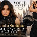 Rashmika Mandanna Vogue World Milan Debut