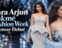Sara Arjun का Lakmé Fashion Week Runway Debut, Powder Blue Bridal Gown में बनीं Showstopper