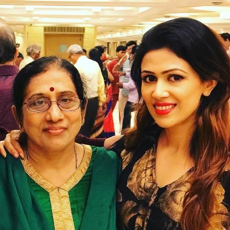 Sheetal Dabholkar with her Mother