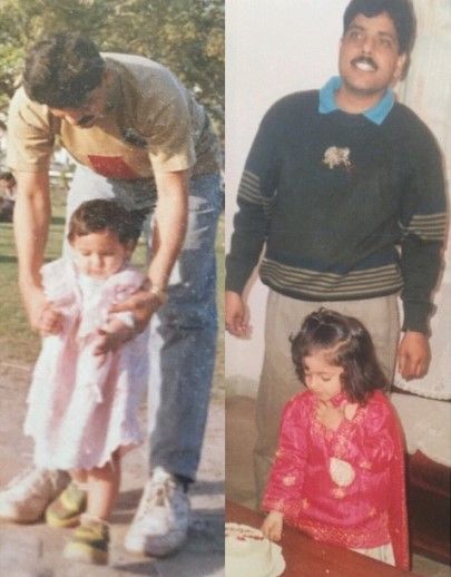 Shiny Dixit's Father in Her Childhood