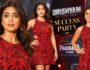 Shriya Saran का Red Embellished Dress में Glamorous अंदाज, Drishyam: The Conclusion की Success Party में छाईं Actress
