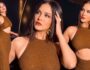 Sunny Leone का Shimmering Brown Gown Look हुआ वायरल, Cut-Out Design और Glamorous Styling ने खींचा ध्यान