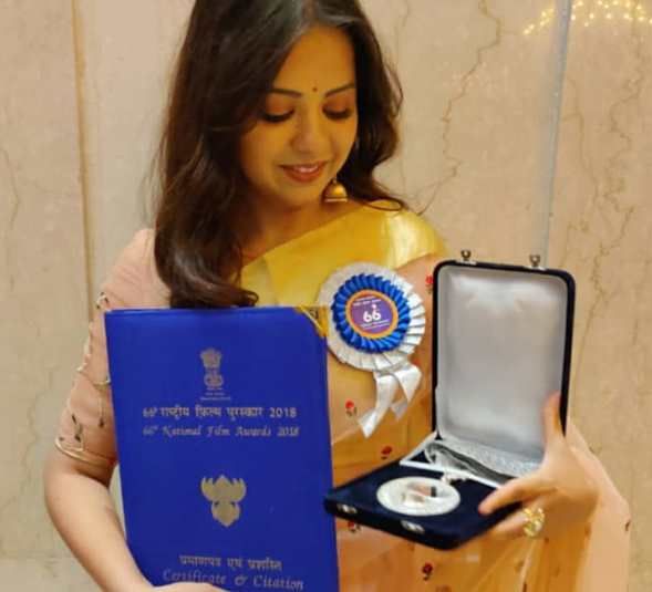 Tarjanee Bhadla with 66th National Film Awards