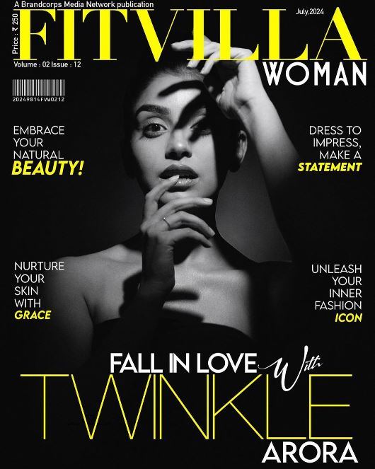 Twinkle Arora on the Cover of Fitvilla Magazine
