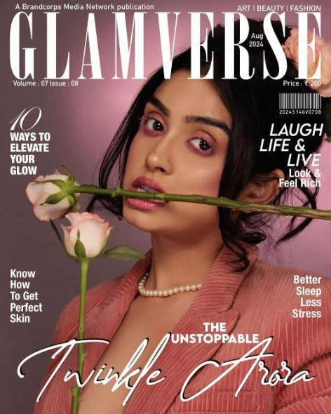 Twinkle Arora on the Cover of Glamverse Magazine