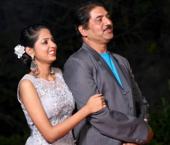 Vidula Chougule with her Father