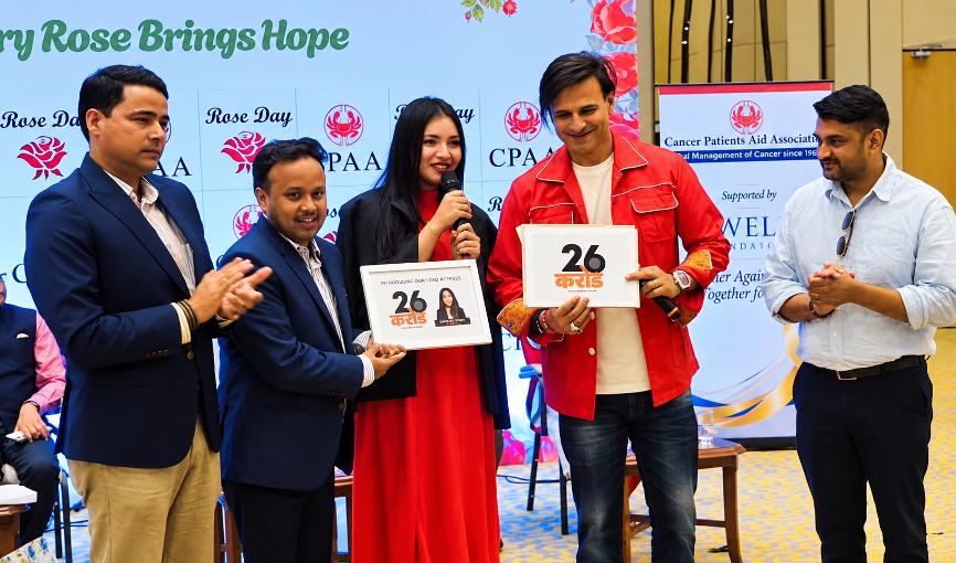 Vivek Oberoi की Adopted Daughter Sahara Shah ने साइन की पहली Film, कौन हैं ये Actress? 3 Vivek Oberoi and Sahara Shah Showing Nepali Film Name 26 Crore