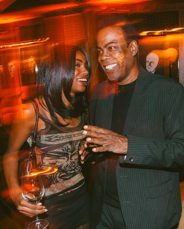 Zahra Rock with her father Chris Rock