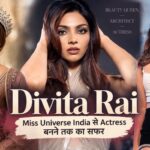 Divita Rai in a pageant crown and glamorous looks
