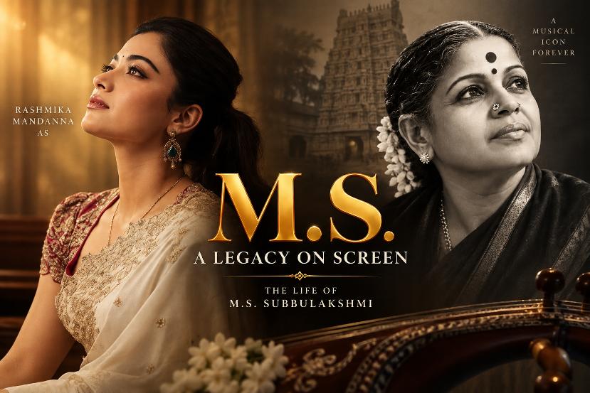 Rashmika Mandanna की नई Film का Title हुआ Reveal, M.S. Subbulakshmi की Biopic में निभाएंगी Lead Role 1 Rashmika Mandanna in M.S. A Legacy on Screen biopic of M.S. Subbulakshmi